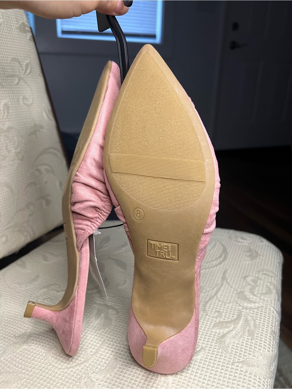 Time and Tru Pink Bow Kitten Heel Mule Shoes NWT | Pointed Toe | Size US 8 UK 6 - Picture 14 of 16
